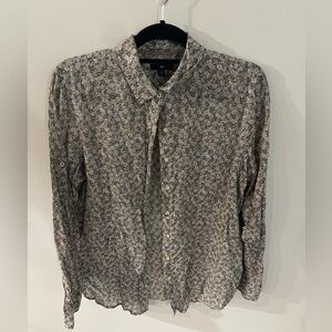 GAP Casual Button Down Shirts in Gray and Brown